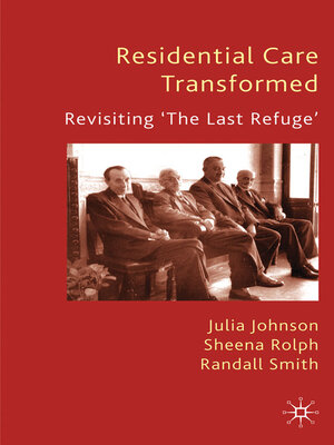 cover image of Residential Care Transformed